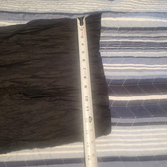 IOS (travelsmith) Size XL Wide Band 100% Silk Wide Leg Crinkle Crop Pants Office - Picture 10 of 10